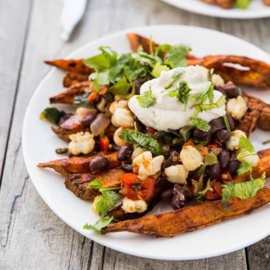 Sweet Potato Fry Nachos