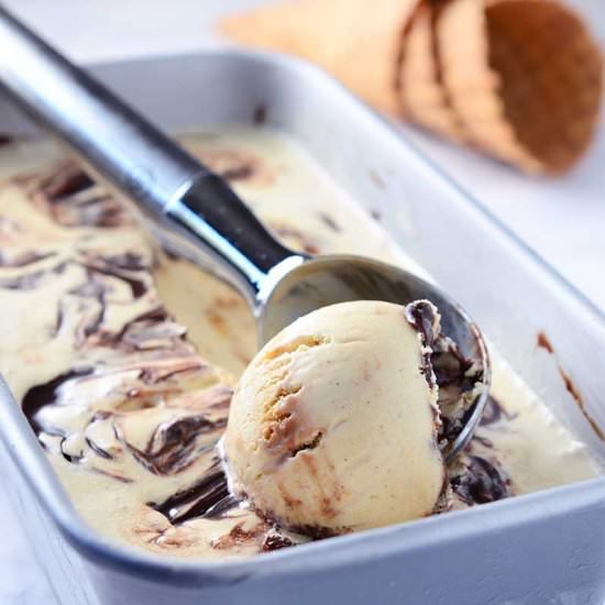 Nutter Butter Fudge Swirl Ice Cream