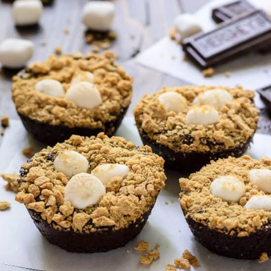 S’mores Brownie Bites