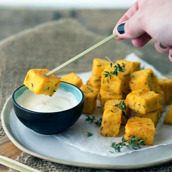 Sweet Potato & Polenta Bites