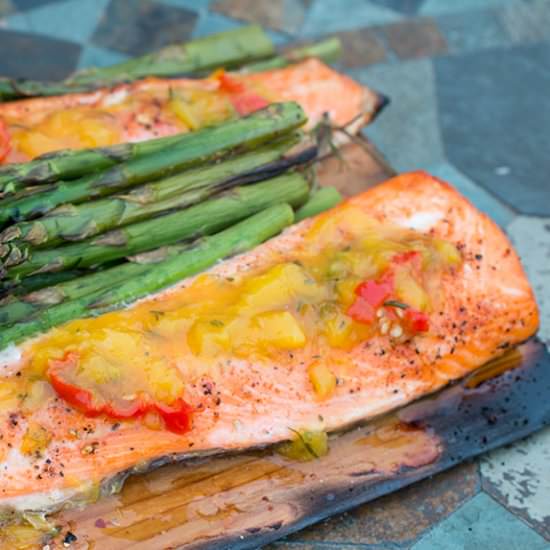 Glazed Cedar Plank Salmon