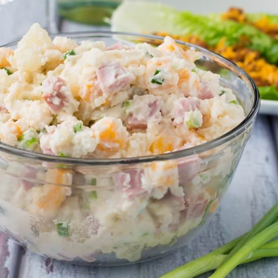 Ham and Cheese Loaded Potato Salad