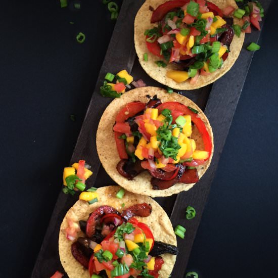 Sauteed Portobello and Mango Salsa