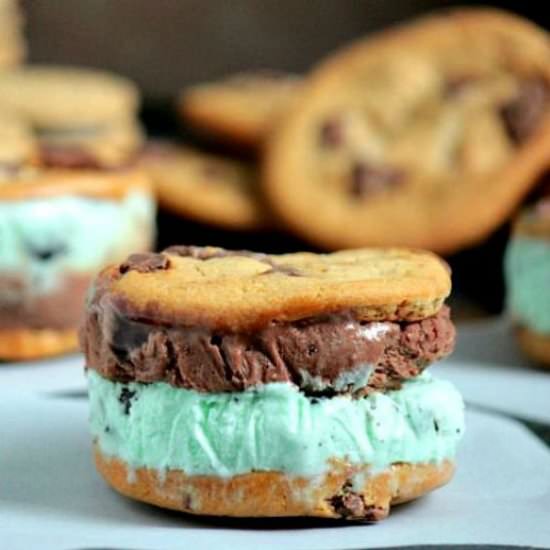 Monster Cookie Ice Cream Sandwich