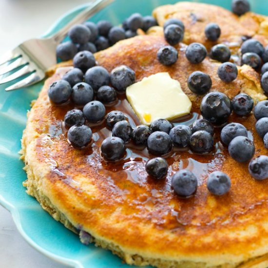 One Big Blueberry Pancake