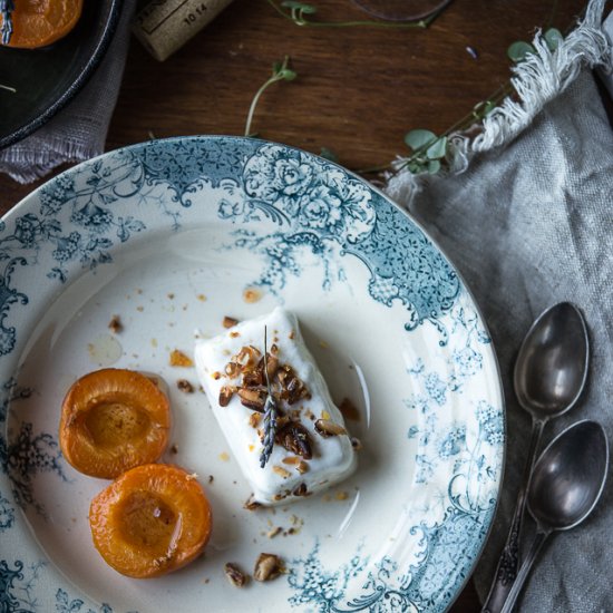 Yogurt Semifreddo with Apricots