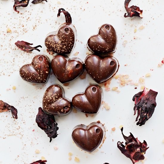 Raw Chocolate Hearts