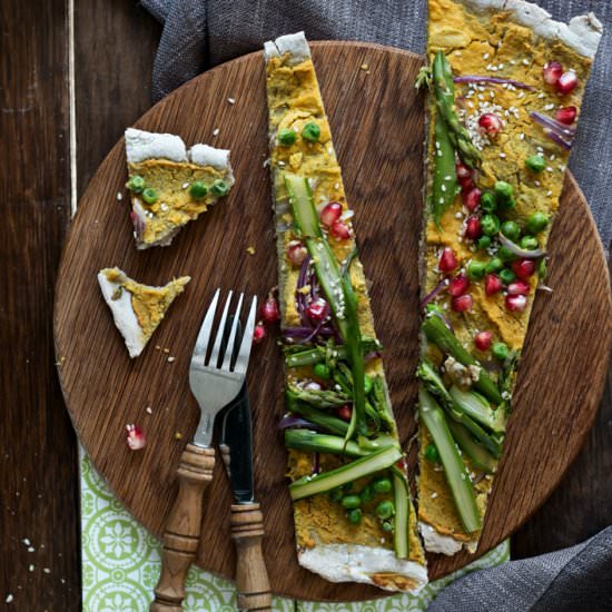 Asparagus Buckwheat Flatbread