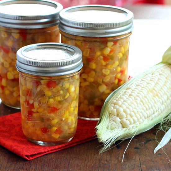 Homemade Sweet Corn Relish