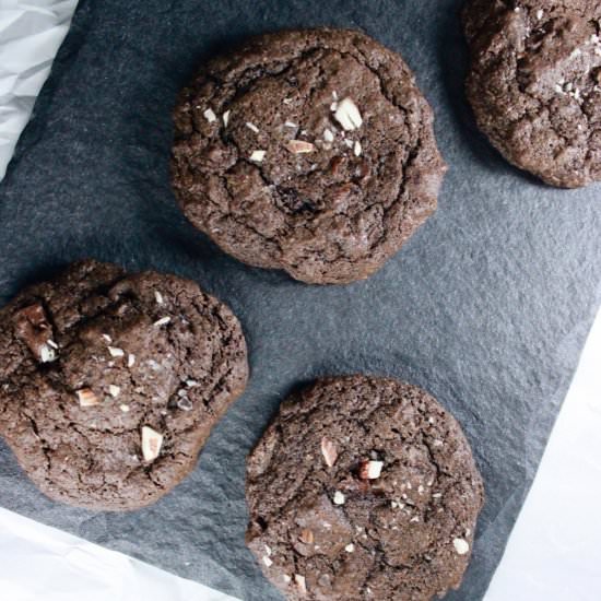 Double Chocolate Salted Cookies