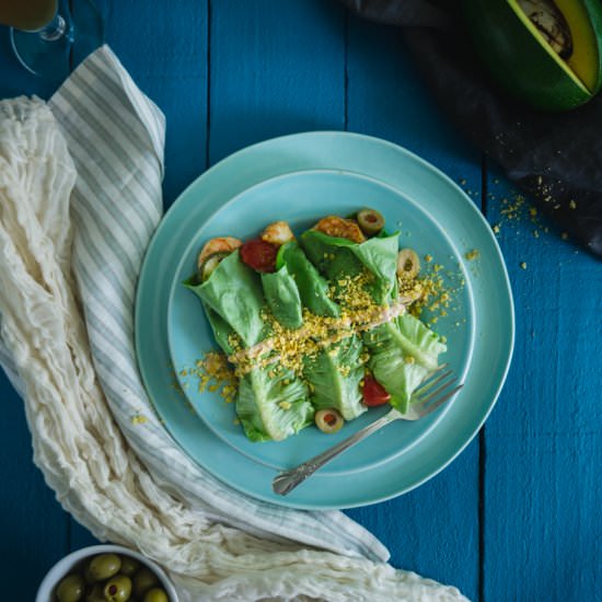 Caribbean Shrimp Lettuce Wraps