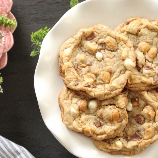 Chewy Chocolate Toffee Cookies