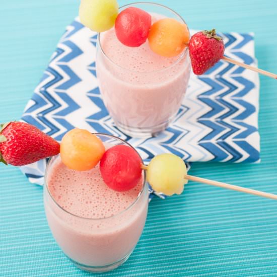 Melon and Strawberry Smoothie