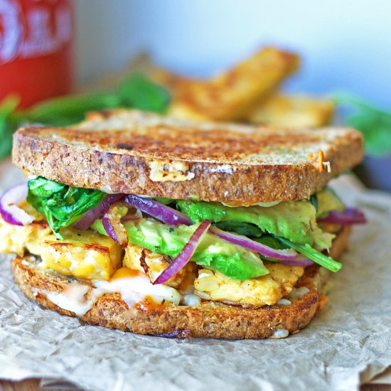 Tempeh & Avocado Grilled Cheese