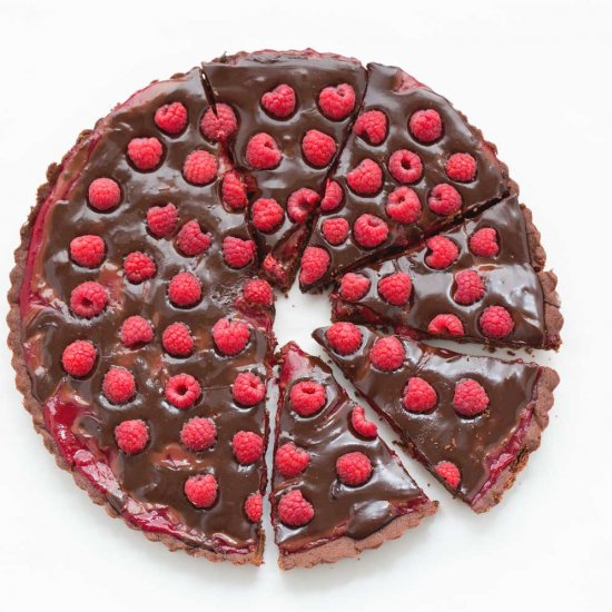 Double Chocolate Raspberry Tarte