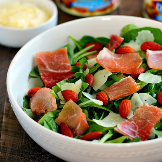 Arugula and Prosciutto Almond Salad