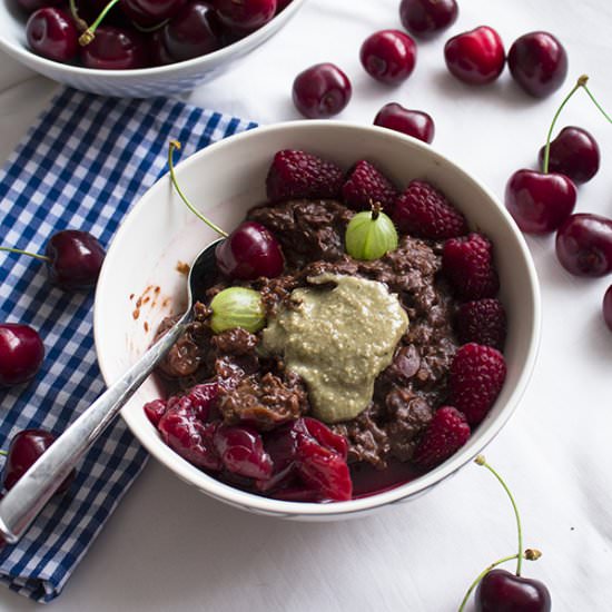 Cherry Chocolate Oatmeal