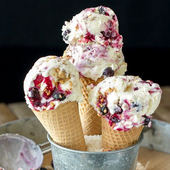 Blueberry Cheesecake Ice Cream