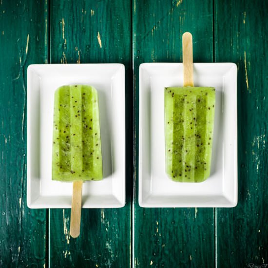 Kiwi – Pineapple Popsicles