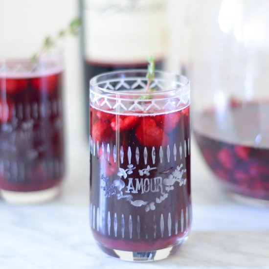 Raspberry Thyme Sangria