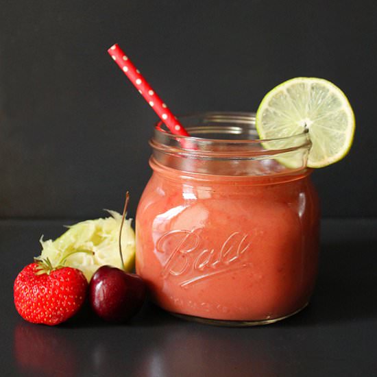 Cherry Berry Coconut Lime Smoothie