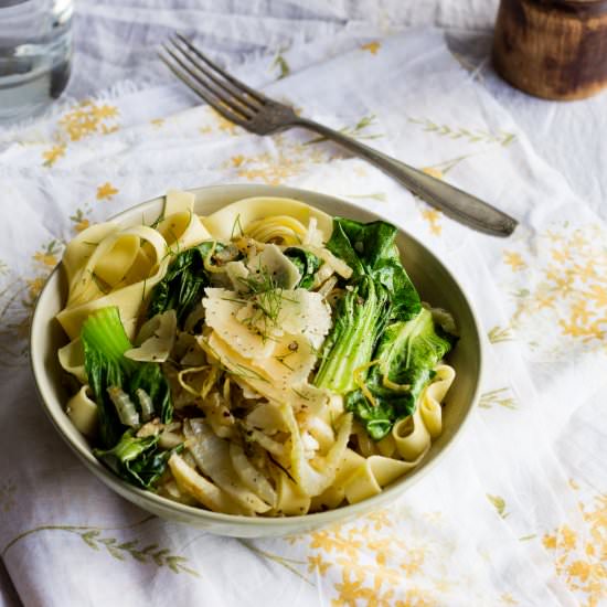 Winter Vegetable Fettuccine