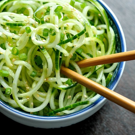 Sweet and Sour Cucumber Noodles