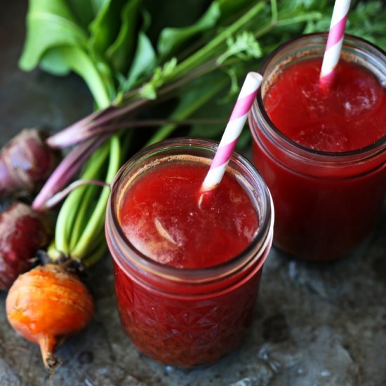 Root vegetable juice