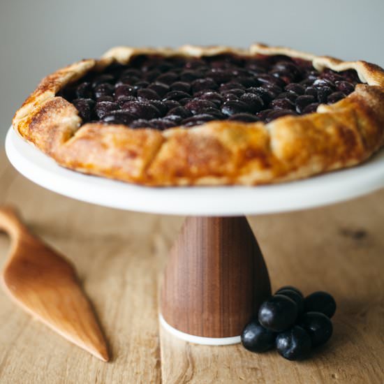 Peanut butter + grape galette