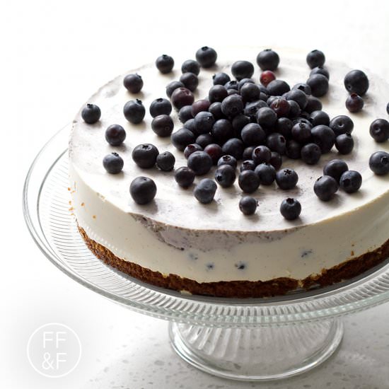 Egg Free Blueberry Cheesecake