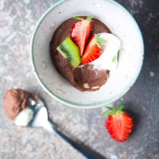 Vegan Dark Chocolate Mousse