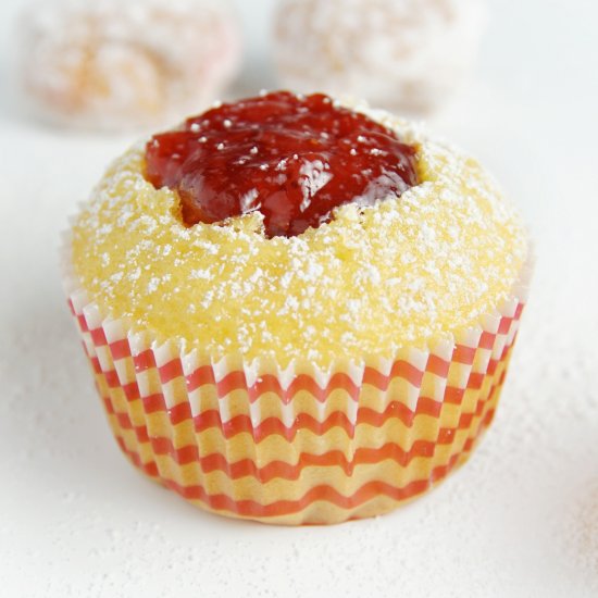 Jelly Donut Cupcakes