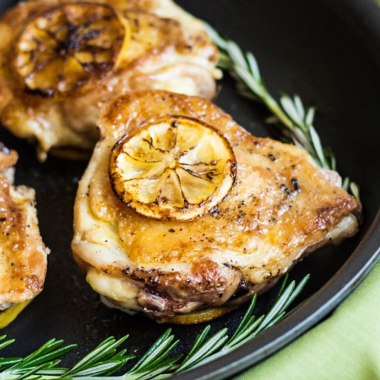 Lemon Rosemary Chicken Thighs