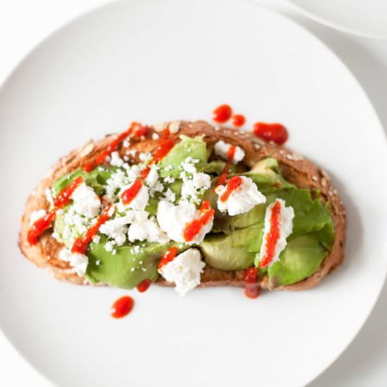 Sriracha Feta  Avocado Toast