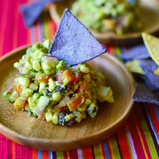 Grilled Sweet Corn Guacamole