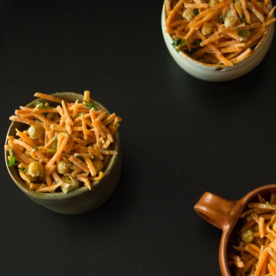 Carrot Salad with Tahini Dressing