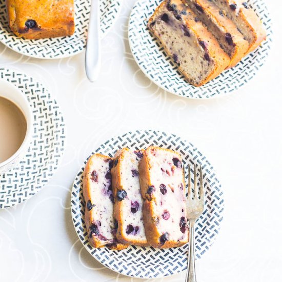 Egg-less Blueberry Yogurt Cake