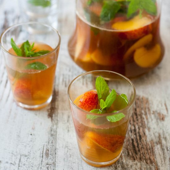 Peach & Melon White Sangria