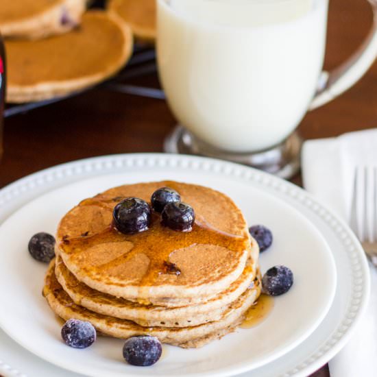 Blueberry Flax Pancakes