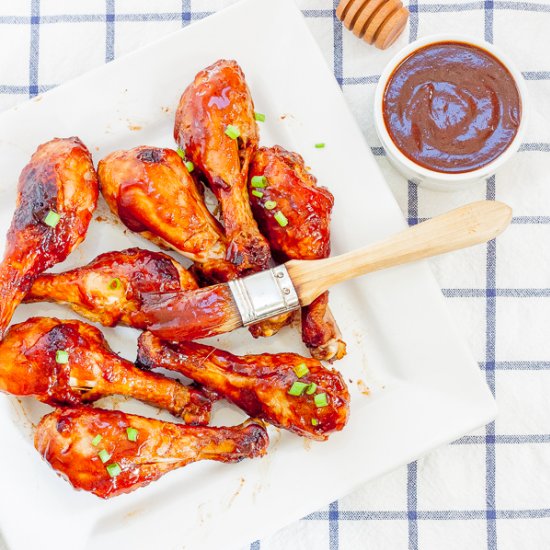 Easy Oven Baked Honey BBQ Chicken