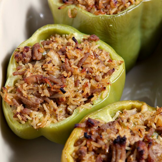 Jambalaya Stuffed Bell Peppers