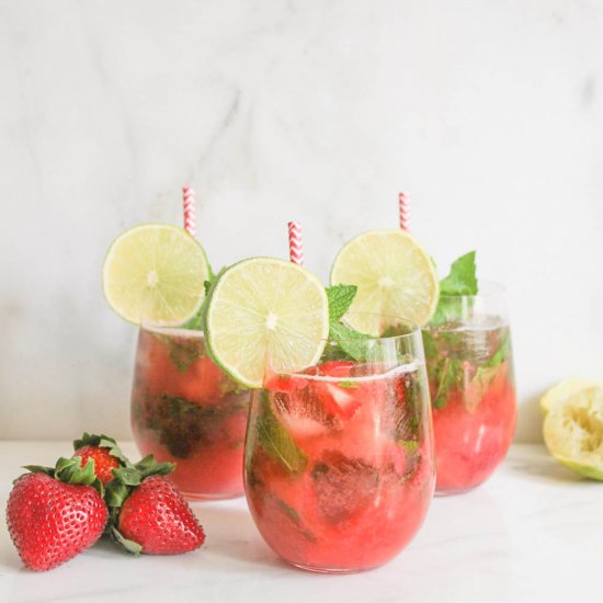 Roasted Strawberry Mojito