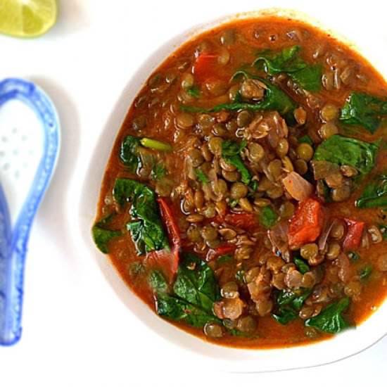 Thai Red Curry Lentils