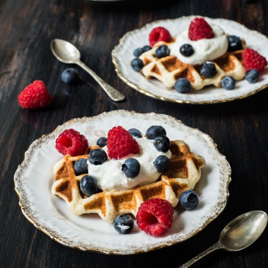 Gaufre Liégeoise with Sourdough