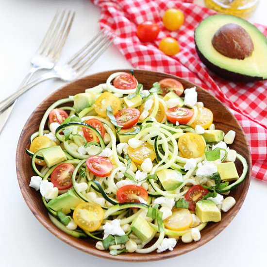 Summer Zucchini Noodle Salad