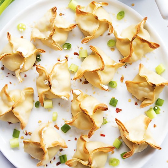 Baked Cream Cheese Wontons