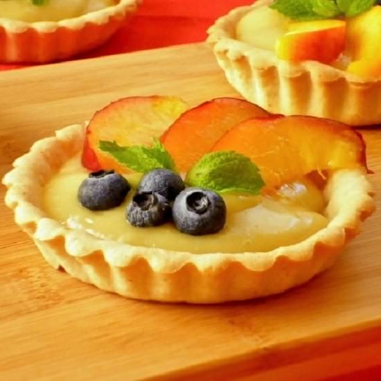 Peach and Blueberry Tarts