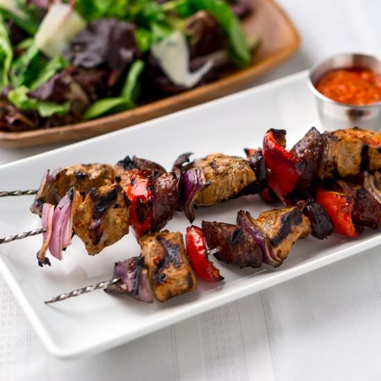 Piri Piri Pork Brochettes