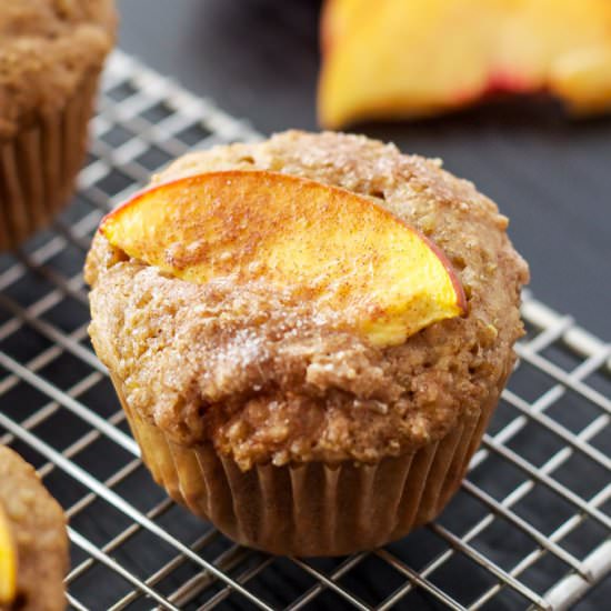 Peach Quinoa Muffins