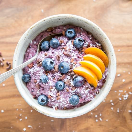 Blackberry Banana Chia Pudding